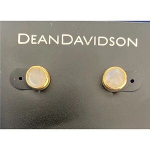 Dean Davidson MINI Knockout Studs Brushed Gold Moonstone